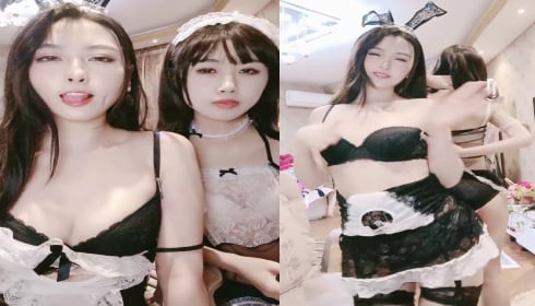 两个可爱女仆假肉棒抽插逼穴,再互舔逼穴爽得呻吟淫叫! 两个可爱女仆假肉棒抽插逼穴,再互舔逼穴爽得呻吟淫叫!